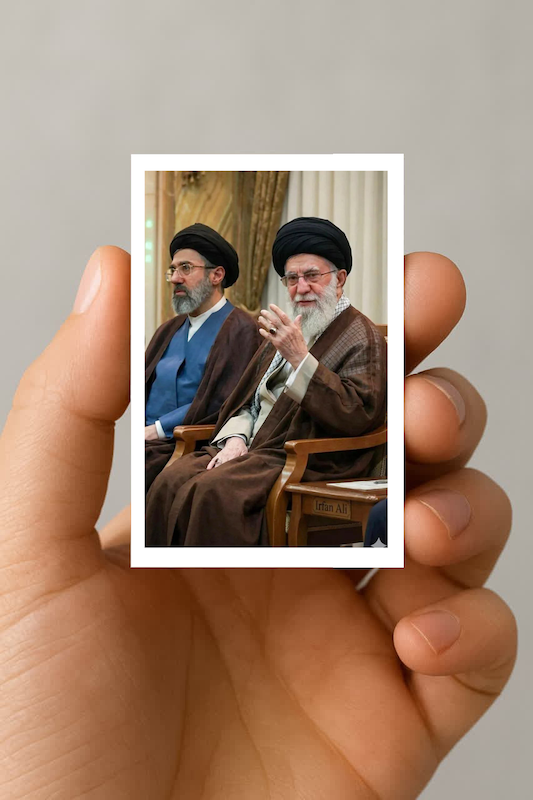 مگنت رهبر شهید با آقا سید مجتبی
