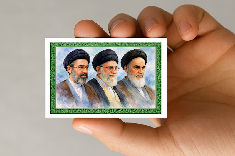 مگنت سه رهبر (امام خمینی-رهبر شهید-سیدمجتبی خامنه ای) (1)