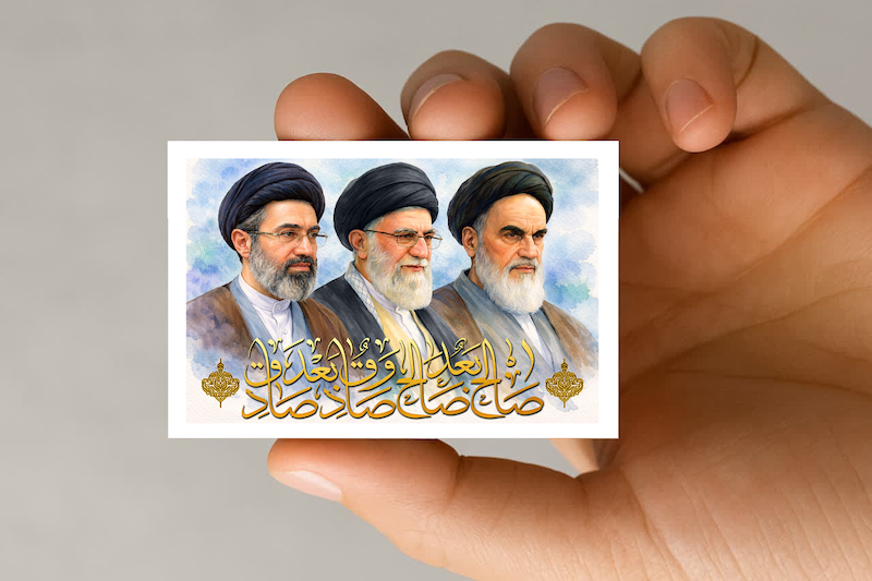 مگنت سه رهبر (امام خمینی-رهبر شهید-سیدمجتبی خامنه ای) (2)