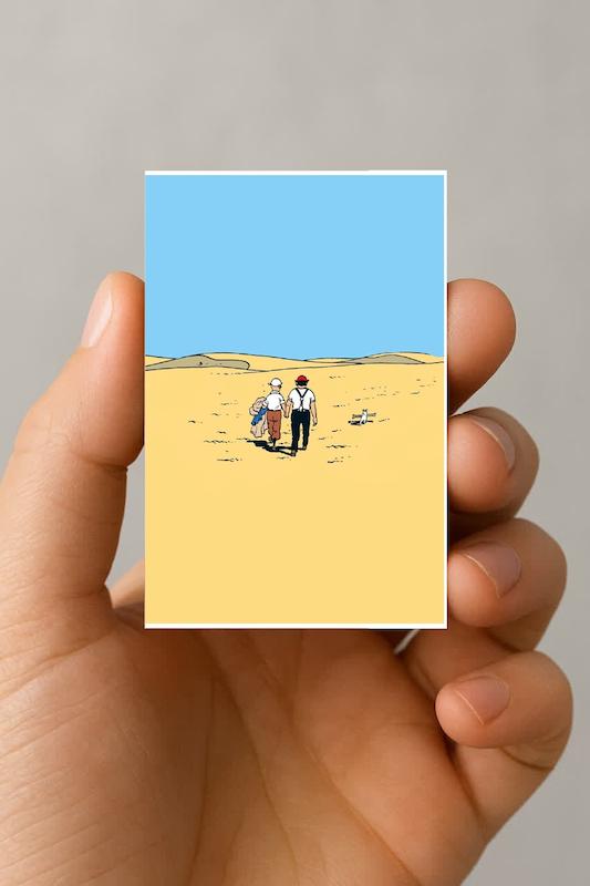 مگنت تن تن در صحرا
