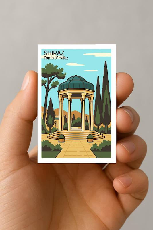 مگنت آرامگاه حافظ شیراز (2)