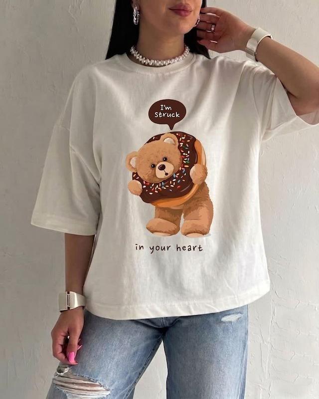 تی شرت باکسی زنانه طرح تدی 7