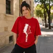 تی شرت لانگ نگین دار مدل کت