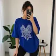 تی شرت لانگ نگین دار مدل سالت