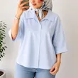 شومیز باکسی نگین دوزی طرح ژاکلین