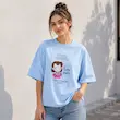 تی شرت باکسی زنانه مدل گود گرل