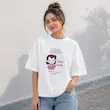 تی شرت باکسی زنانه مدل گود گرل
