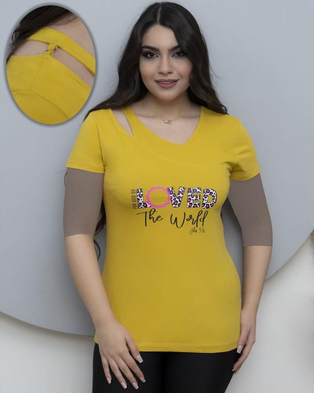 تی شرت زنانه مدل لاو 1