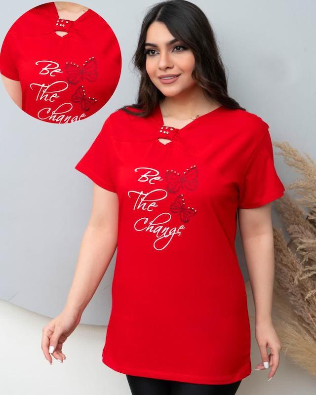تی شرت زنانه مدل پروانه