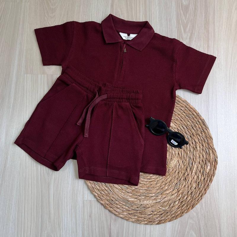 تيشرت شلوارك زرشكي h&m