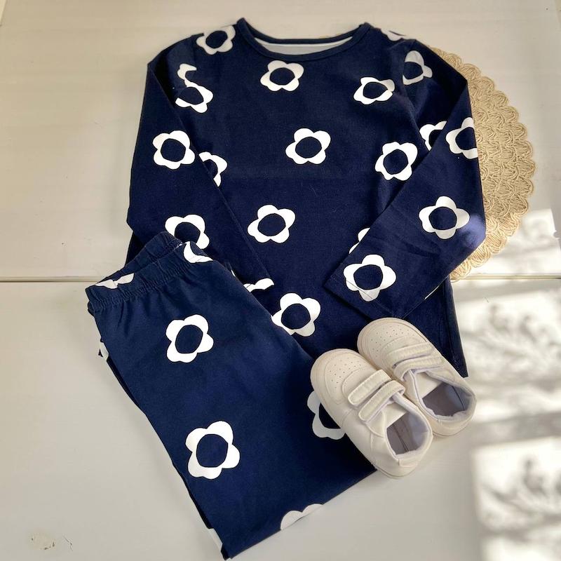 بلوز شلوار سرمه اي گلدار george