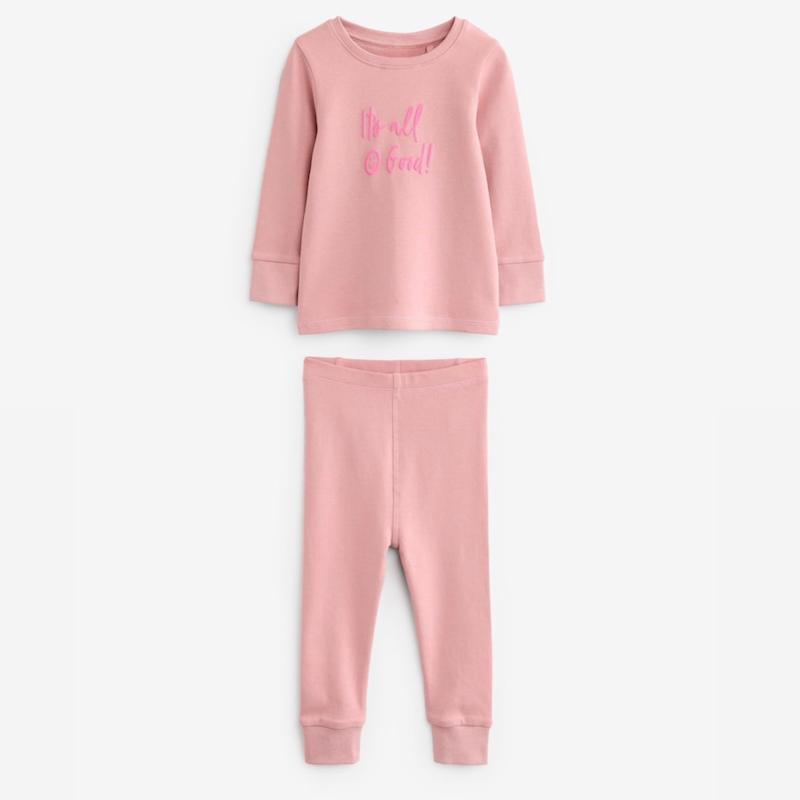 ست بلوز شلوار صورتي ساده next