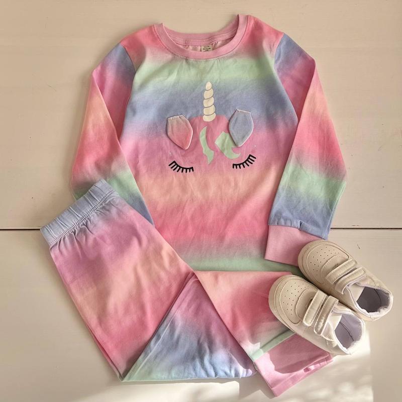 ست يونيكورن رنگين كماني lindex