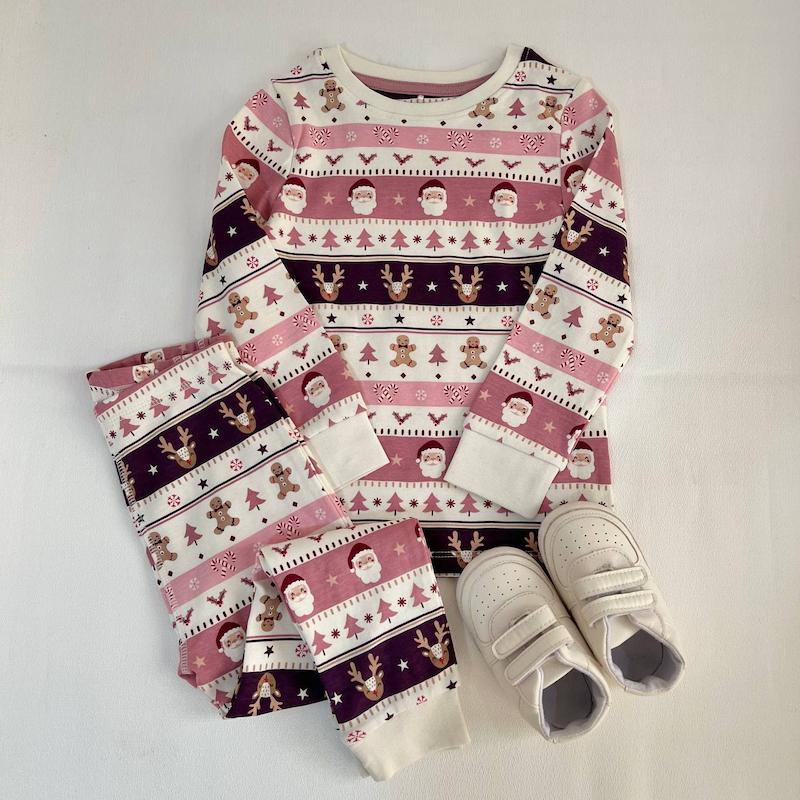 بلوز شلوار كريسمسي صورتي george