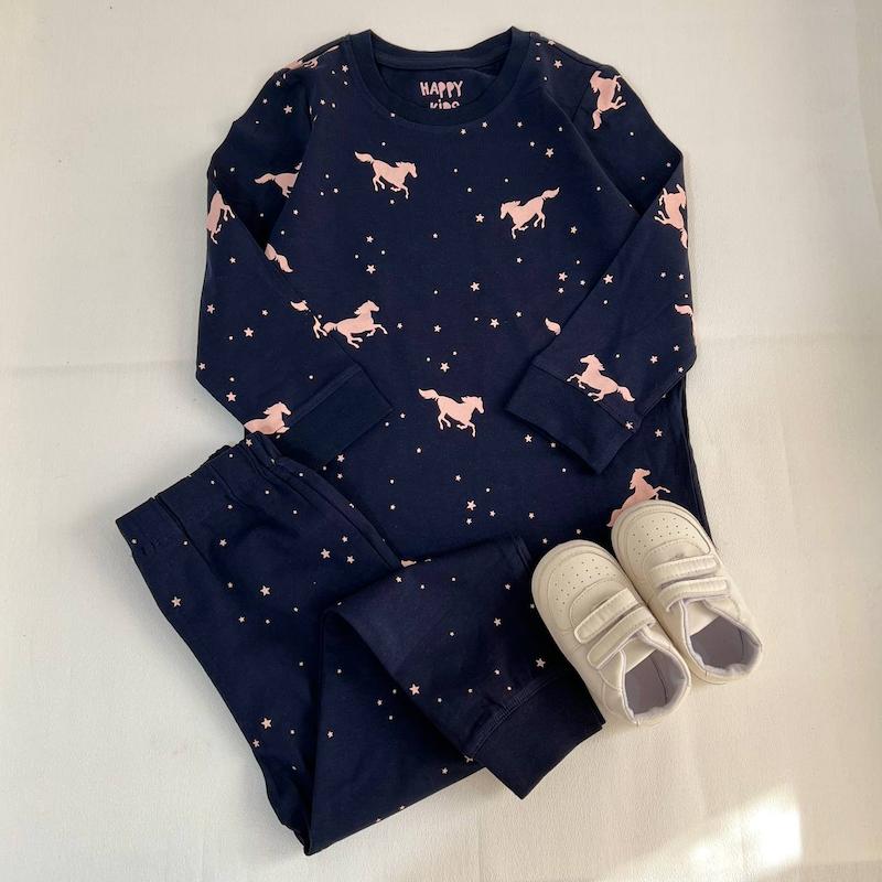 بلوز شلوار تكشاخ سرمه اي  TCM