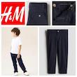 شلوار كتان سرمه اي h&m