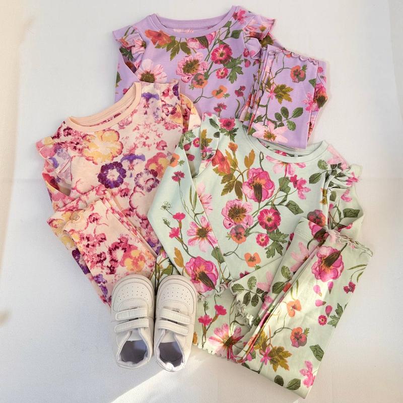 ست گلگلي سرشانه چين دار next