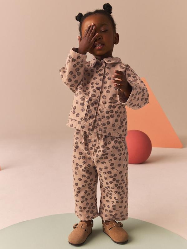 ست كت شلوار كتان پلنگي next