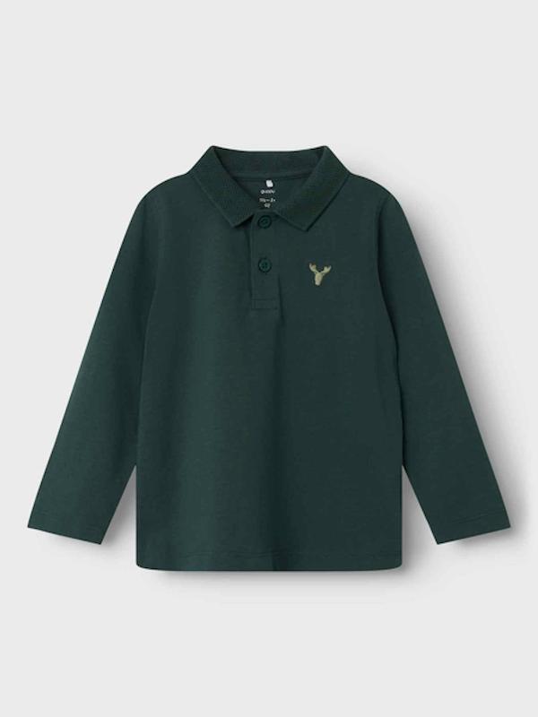 پولوشرت آستین بلند سبز QUPPY 