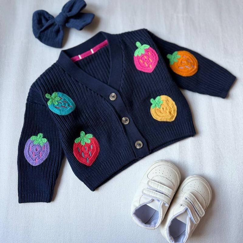 ژاکت سرمه ای توت فرنگی next