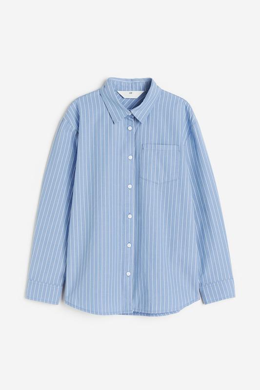 پيراهن آستين بلند راه راه h&m اورجينال