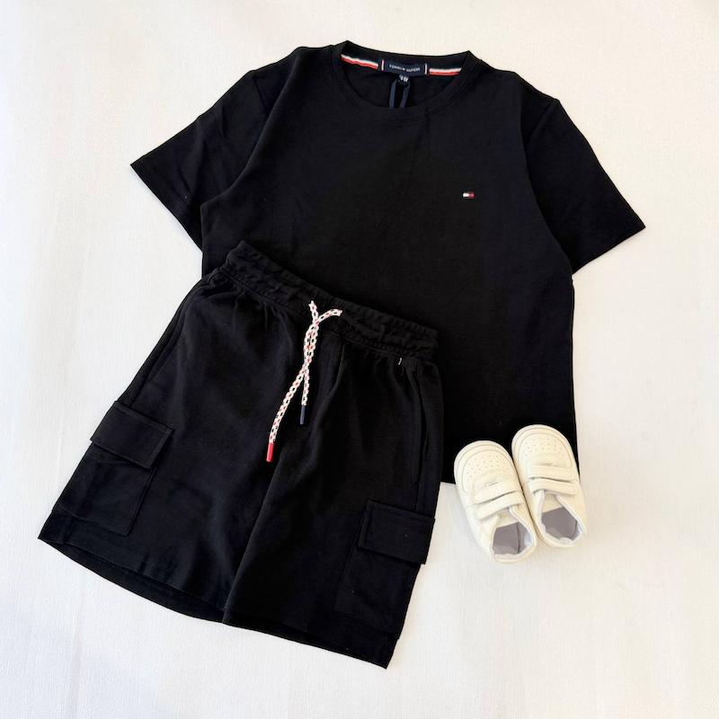 تيشرت و شلوارك مشكي جودون tommy اورجينال