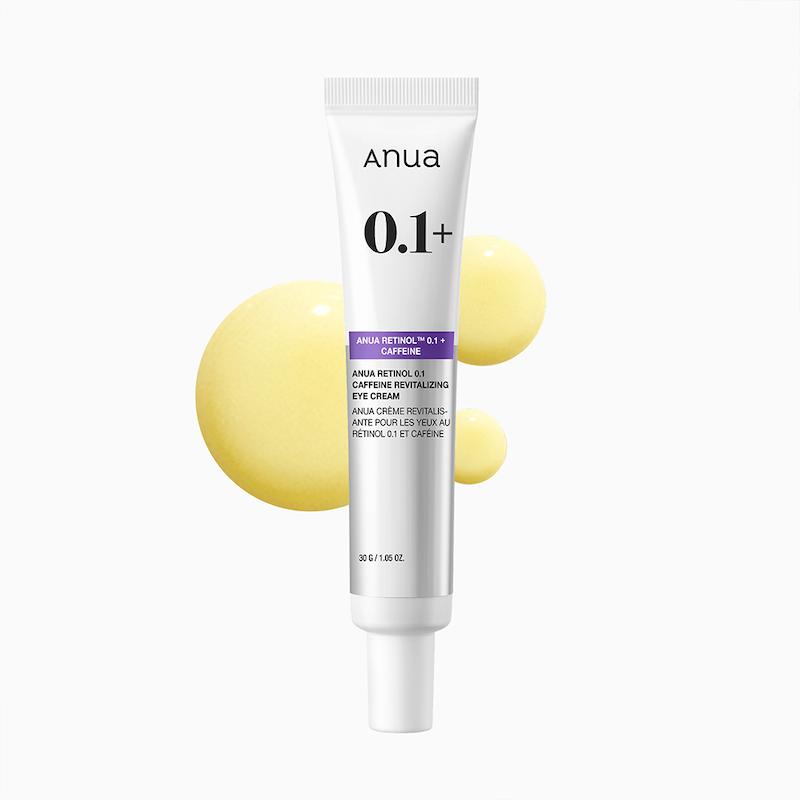 کرم دور چشم احیاکننده با رتینول ۰.۱٪ و کافئین | Retinol 0.1 + Caffeine Revitalizing Eye Cream (آنوا / Anua) 