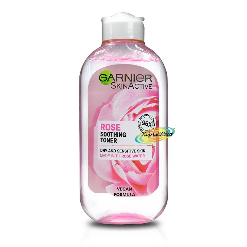 تونر پوست خشک و حساس عصاره گل رز بوتانیکال گارنیه 200 میلی لیتر