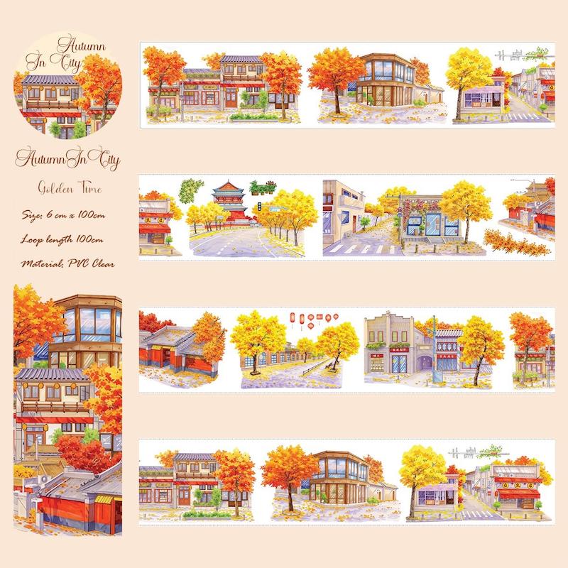 طرح کامل واشی Autumn In City مهدان استور