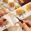 واشی PVC شفاف Autumn Tree عرض 7.5 سانتی متر