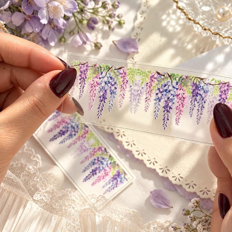 واشی گل بنفش و یاسی برای ژورنال