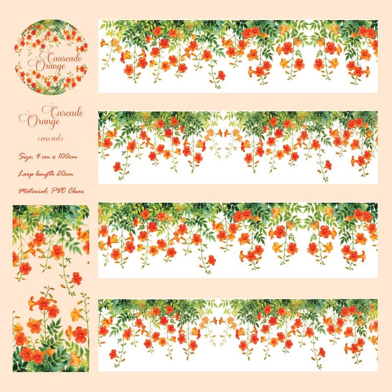 طرح کامل واشی Cascade Orange مهدان استور
