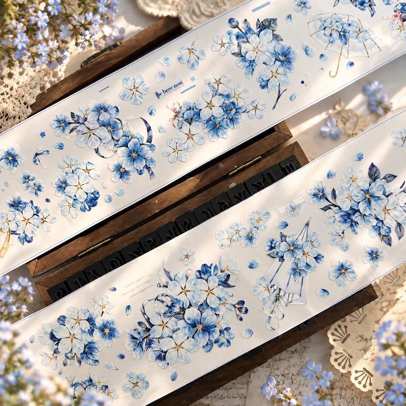 واشی PVC شفاف Memory Bloom عرض 5.5 سانتی متر