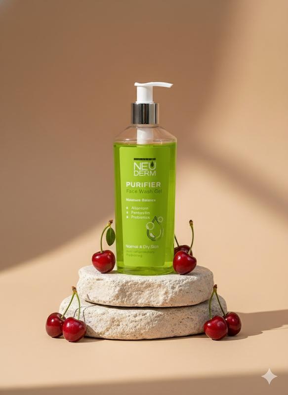 ژل شستشوی صورت نیودرم – Purifier برای پوست چرب (سبز)