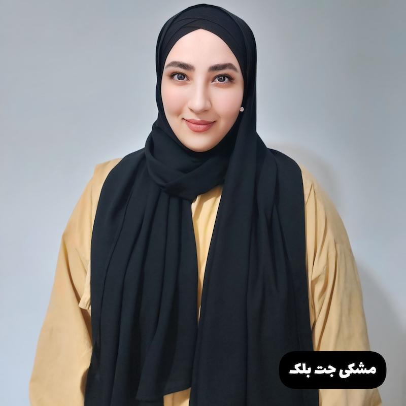 هدشال چهارپیله ضربدری کرپ حریر