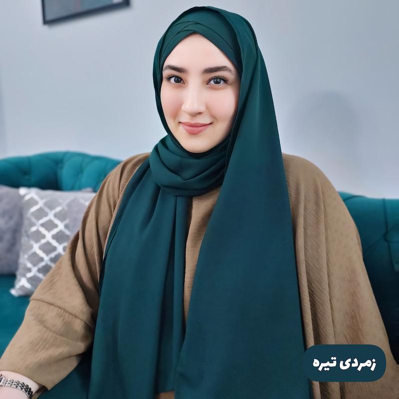 هدشال چهارپیله ضربدری کرپ حریر