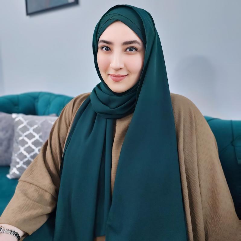 هدشال چهارپیله ضربدری کرپ حریر