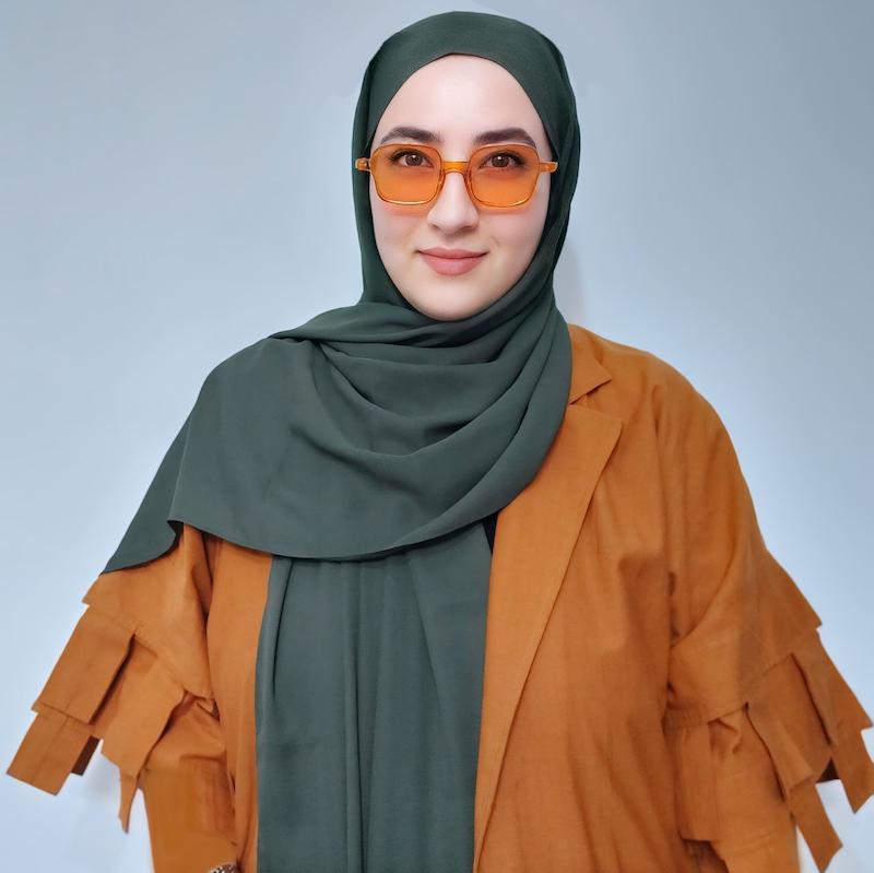 شال کشدار کرپ حریر