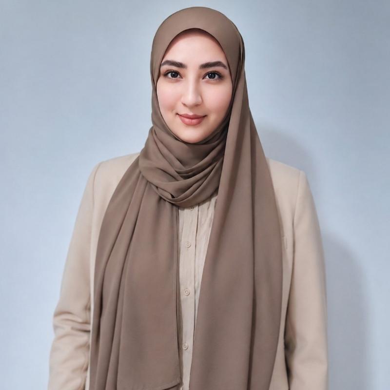 هدشال طلق دار کرپ حریر