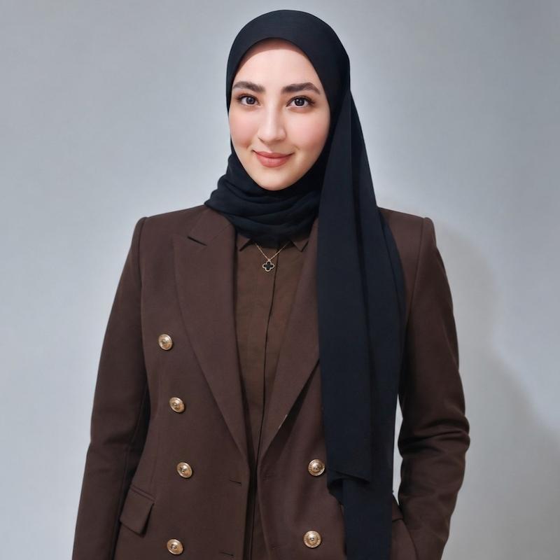 هدشال طلق دار کرپ حریر