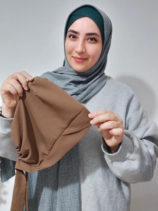 توربان دوپیله کرپ حریر