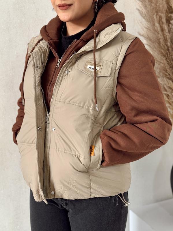 کاپشن هودی دار وارداتی 