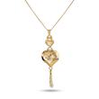 آویز طلا مدل Royal Heart Drop وزن 2.92 گرم