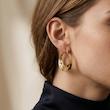 گوشواره طلا حلقه‌ای مدل فلورا | 4.97 گرم