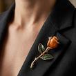 آویز طلا مدل رز Rose 13.29 گرم | کارکرده بدون اجرت