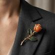 آویز طلا مدل رز Rose 13.29 گرم | کارکرده بدون اجرت
