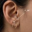 گوشواره حلقه‌ای قطر ۸ | قابل سفارش ⭐