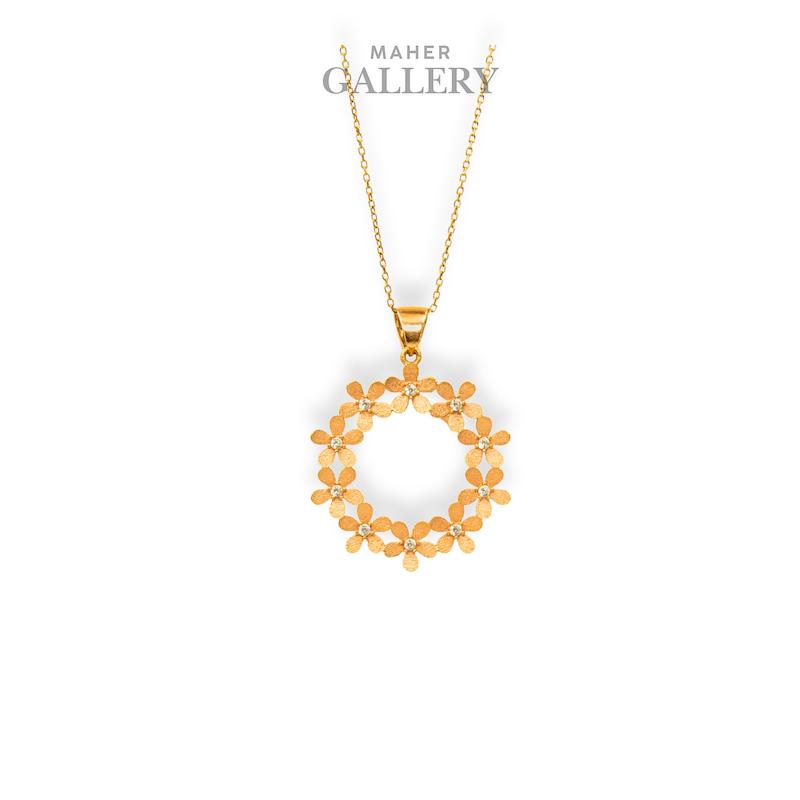 آویز 2.79 گرم با کسر نگین -بدون اجرت -دست دوم