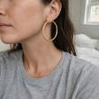 گوشواره حلقه ای 8.67 گرمی_کارکرده_بدون اجرت
