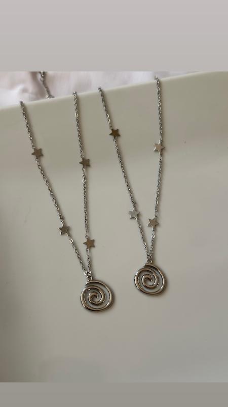 گردنبند اسپیرال تمام ستاره 